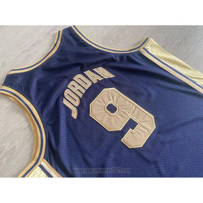Camiseta USA 1992 Michael Jordan #9 Azul Oro